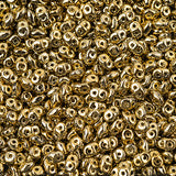 Matubo Czech Superduo Beads Crystal Full Amber 22g