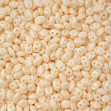 Matubo Czech Superduo Beads Chalk Orange Luster 22g