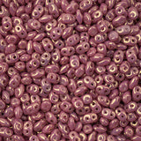 Matubo Czech Superduo Beads Chalk Violet Luster 22g