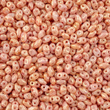 Matubo Czech Miniduo Beads Chalk Ruby Luster 13g