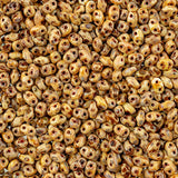 Matubo Czech Miniduo Beads Chalk Travertine Dark 13g