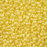 Matubo Czech Miniduo Beads Pearl Shine Amber 13g