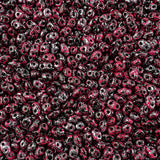 Matubo Czech Miniduo Beads Jet Tweedy Pink 13g