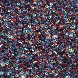 Matubo Czech Miniduo Beads Summer Rainbow Dark Violet 13g