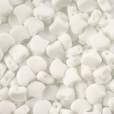 Matubo Czech Ginko Beads Chalk White Matte 12g