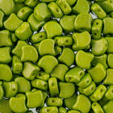 Matubo Czech Ginko Beads Stardance Olive Green 12g