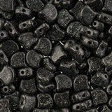 Matubo Czech Ginko Beads Stardance Anthracite 12g