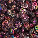 *Czech Miniduo Beads Magic Red Brown 8g