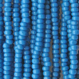 13/0 Czech Charlottes #33220 Opaque Slate Blue 12str/Hank