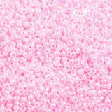 8/0 Czech Seed Beads #37175V Pink Ceylon 22g