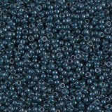 11/0 Miyuki Seed Beads #0390 Tr Steel Blue Luster 22g