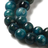 Tiger Eye Blue Beads 4mm Round (Natural/Dyed) 15-16" Strand