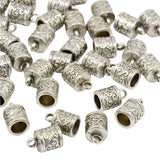 End Caps (6mm Hole) Antique Silver 10/pk