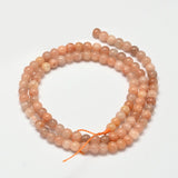 Moonstone & Sunstone Beads 4mm Round (Natural) 15-16" Strand