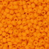 8/0 Toho Seed Beads #42DF Opaque Frosted Cantaloupe 8-9g Vial