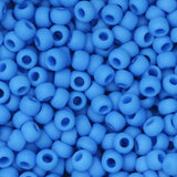 8/0 Toho Seed Beads #43DF Opaque Frosted Cornflower 8-9g Vial
