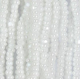 13/0 Czech Charlottes #46102 Opaque White Luster 12str/Hank