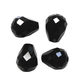 K9 Glass Teardrop Beads 8x6mm Jet Black 10/pk
