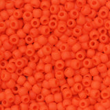 8/0 Toho Seed Beads #50F Op Frosted Sunset Orange 8-9g Vial