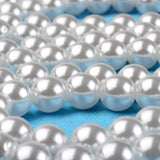 Round Plastic Pearls 18mm White 15/pk