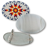 Large Steel Oval Belt Buckle Belt 1/pk