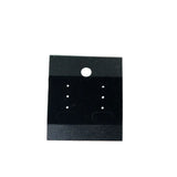 Plastic Earring Cards 2x1.7" Black Velvet 50/pk