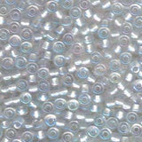 6/0 Miyuki Seed Beads #3637 Pearlized White Crystal AB 22g