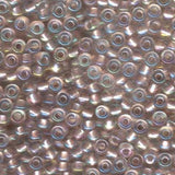 6/0 Miyuki Seed Beads #3641 Pearlized Blush Crystal AB 22g