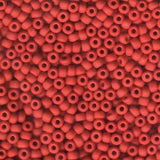 6/0 Miyuki Seed Beads #0408F Opaque Matte Red 22g