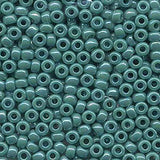 6/0 Miyuki Seed Beads #0412R Opaque Turquoise Green AB 22g