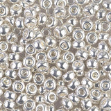 8/0 Miyuki Seed Beads #0961 Bright Sterling Plated 25g