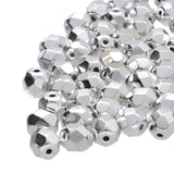 Fire Polished 4mm Round Crystal Labrador Full 40/Strand