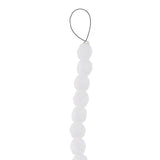Fire Polished 6mm Round Chalk White 25/Strand
