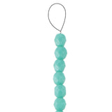 Fire Polished 6mm Round Green Turquoise 25/Strand