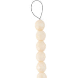 Fire Polished 8mm Round Chalk Beige Luster 20/Strand