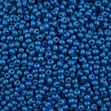6/0 Czech Seed Beads #140 Permalux Blue 24g