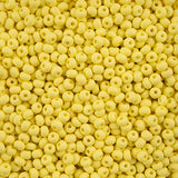 6/0 Czech Seed Beads #142 Permalux Matte Light Yellow 24g