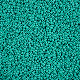 11/0 Czech Seed Beads #43178 Permalux Matte Sea Green 23g