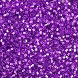 10/0 Czech Seed Beads #1402V Silver Lined Mauve 22g