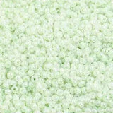 10/0 Czech Seed Beads #1425V Pearl Dyed Pale Green 22g