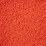 11/0 Czech Seed Beads #43197 Opaque Orange Matte Rainbow 23g
