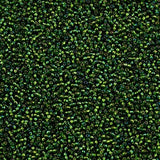 11/0 Czech Seed Beads #43206 Silver Lined Rainbow Green 24g