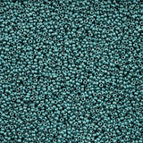 11/0 Czech Seed Beads #43207 Metallic Terra Matte Aqua 24g