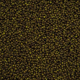 11/0 Czech Seed Beads #43227 Op Travertine Black 24g
