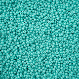 11/0 Czech Seed Beads #43252 Op Turquoise Chalk Solgel 23g