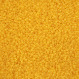 11/0 Czech Seed Beads #43256 Alabaster Yellow Solgel 23g