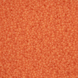 11/0 Czech Seed Beads #43257 Alabaster Orange Solgel 23g