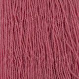 11/0 Czech Seed Beads #43260 Alabaster Dark Pink Solgel 6 Strand Hank