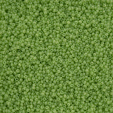 11/0 Czech Seed Beads #43272 Alabaster Green Solgel 23g