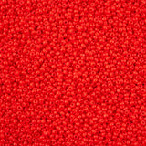 11/0 Czech Cut Seed Beads #37030 Opaque Light Red 13g